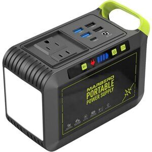 Portable Power Station 88Wh Solar Generator Backup Battery USB AC Outlet